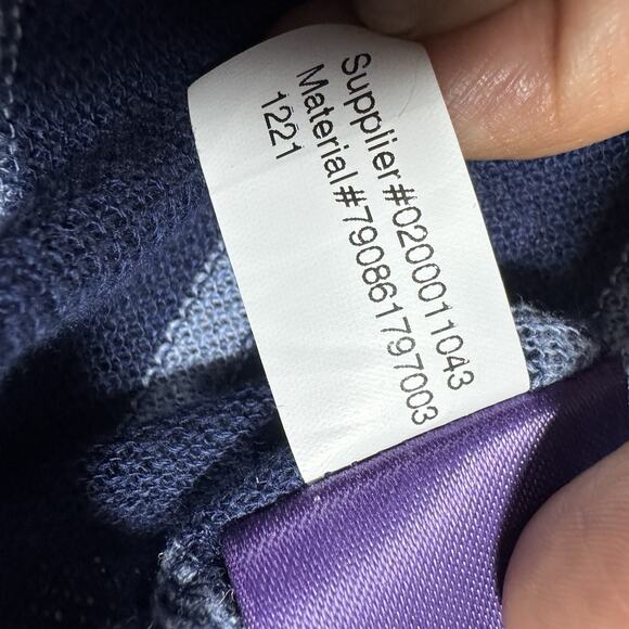 Ralph Lauren Purple Label Blue White Striped Cotton Linen Polo Size Mens L - Picture 7 of 9